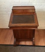 Antique inlaid Davenport style desk.