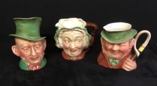 A set of three Vinatge 'Beswick' Toby Jugs