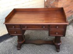 Antique Victorian mahogany washstand