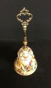 A Vintage Keromos Capodimonte Porcelain Bell