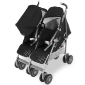 Maclaren Pushchair Twin Techno Black Built For Comfort/Performance For 2