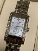 Longines belle amore ladies MOP dial and diamond set watch