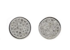 9k White Gold Diamond Cluster Earring 0.28 Carats
