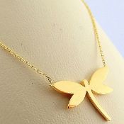 17.3 In (44 cm) Pendant. In 14K Yellow Gold