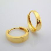 0.6 In (1.5 cm) Earring. In 14K Yellow Gold