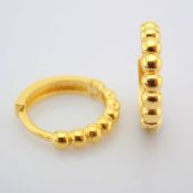 0.4 In (1 cm) Earring. In 14K Yellow Gold