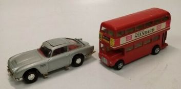 Collectable 2 Corgi Models. 007 Aston Martin & London Transport Bus