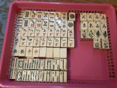 1920'S Bone And Bamboo Mahjong Tiles