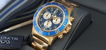 Glycine Gold Plated Watch
