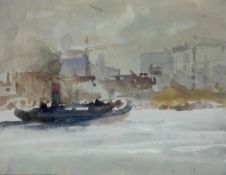Puffers on the Clyde, Watercolour
