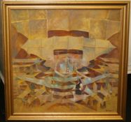 Peter Sumpter 'King of Kites' Oil on Board 1998