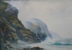 Early 20th c. English Coastal Watercolour by Arthur Dean