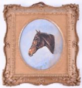 Watercolour of gypsy in a gilt swept Picture frame