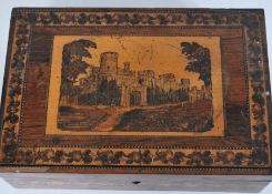 Tunbridgeware micromosaic inlaid rosewood workbox