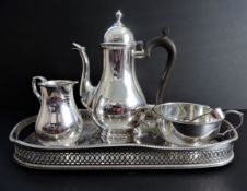 Antique Mappin & Webb Silver Plated Coffee Set