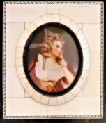 Hand Painted Miniature of Aristocratic Regency Lady