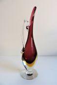 Murano Seguso Vetri D´Arte and Flavio Poli Vase