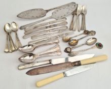 Parcel of Flatware Includes Collectors Tea Spoons