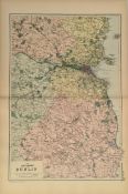 Antique Map The Environs of Dublin 1899 G. W Bacon & Co.