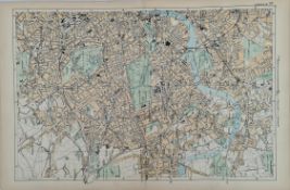 Antique Map of London West 1899 G. W Bacon & Co.