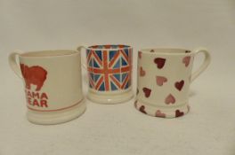 3 Emma Bridgewater 1/2 Pint Mugs