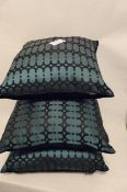 3 x Kirby Design Teal Cushions 50cm x 50cm (B3)