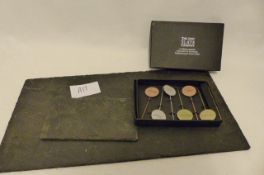 Just Slate Company Table Runner, Coaster & Cheese Marker (A12)
