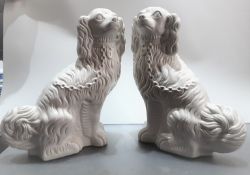 A Pair Of Portmeirion Pottery Spaniels