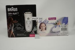 RRP £149.99 BUNDLE OF 2 BEAUTY PRODUCTS including BRAUN SILK.EPIL7