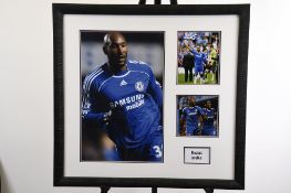 Framed Presentation of Chelsea Footballer Nicolas Anelka.