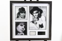 Julie Christie Memorabilia Framed Presentation