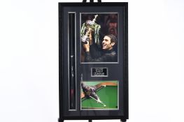 Framed Snooker Cue Signed by Ronnie O'Sullivan