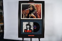 Marc Bolan Framed Signature Presentation