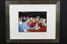 Framed Signed Photo by Nobby Stiles