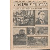 Original 1922 Newspaper Irish The Battle Of Dublin Rare Reports & Images