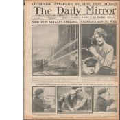 Bloody Sunday 1920 Sinn Fein Attacks Liverpool Original Newspaper