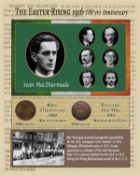 Sean MacDiarmada Easter Rising Original Penny Coin Birth & Death Metal Coin-Set