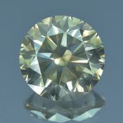 IGI Certified 2.98Cts 100% Natural Colour Diamond Fancy Light Brownish Yellowish Grey