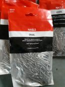 20 packs - 30mm oval nails