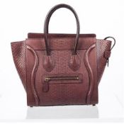 Celine - Mini Luggage Piton Bag