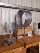 2 Items Ð 1 X Classic Chrome Desk Lap & 1 X Classic Chrome Ceiling Light
