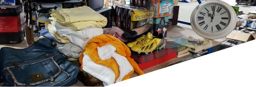 Contents Of Shelf Ð To Inc 2 X Ladies Bag, Cosplay Outfit, Bedding Items, Size 3 Black Shoes, Adidd
