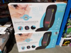 2 X Well Being Shiatsu Massager Triple Mode Back Massage Chair