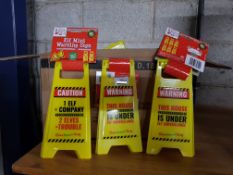 Approx. 25 X Elf Mini Warning Sign