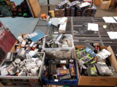 Contents Of 5 Boxes - A Large Qty Of Mixed Lightbulbs To Inc Led, Vintage, Screw & Bayonet