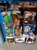 10 Items Ð Mixed Lot To Inc 2 X Hulk 3D Deco Light, 1 X Iron Man Light, 1 X Pacman Light, 1 X Fpv E