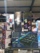7 Items Ð 3 X He Premium Bluetooth Speaker, 2 X Neon Table Football & 2 X Fibrelite Flowers