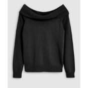 Brand New - Next - Black Cosy Bardot Jumper Size 6 RRP £20
