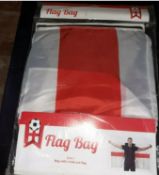 20 X England Flag Bag 2 In 1 With A Huge Fold Out Flag. RRP Up To £17.99
