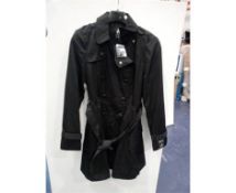 Brand New Primark Ladies Long Black Jacket - Size 12